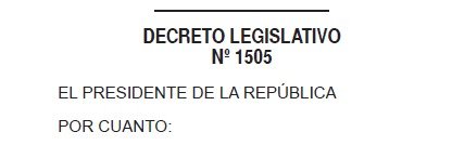 Decreto Legislativo 1505