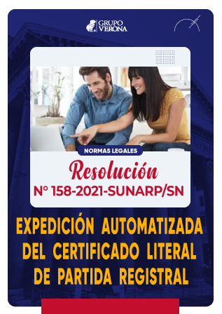 Resolución 158-2021-SUNARP/SN