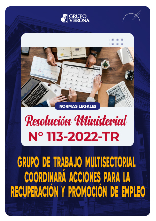 Resolución Ministerial N° 113-2022-TR